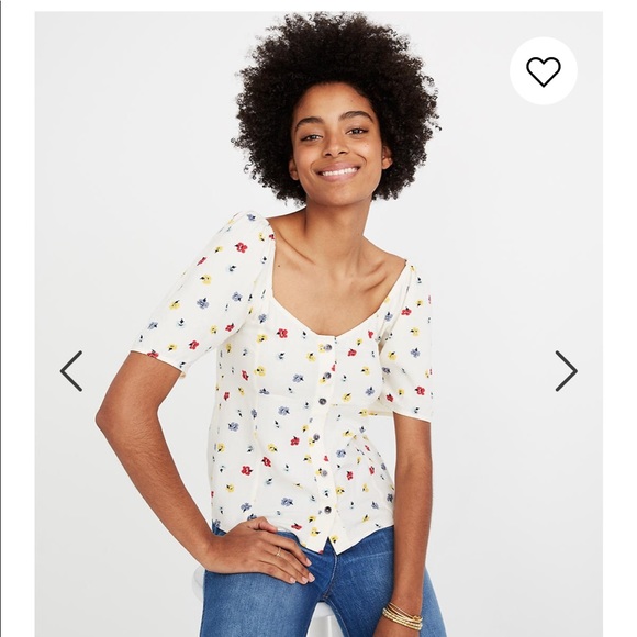 Madewell Floral Button-Down Shirt - Picture 1 of 8